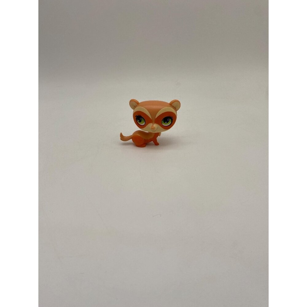 Vintage Hasbro Littlest Pet Shop Orange Ferret Figurine - Retro Toy Collectible
